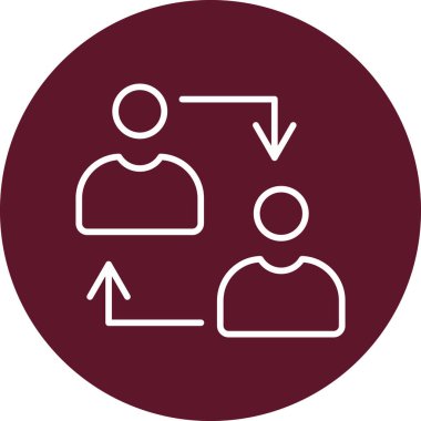 İnsan simgesinin vektör illüstrasyonu