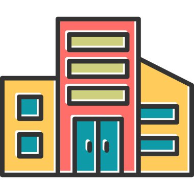 Yapı mimarisinin grafik illüstrasyonu