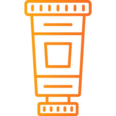 Yağlı boya modern simge, vektör illüstrasyonu