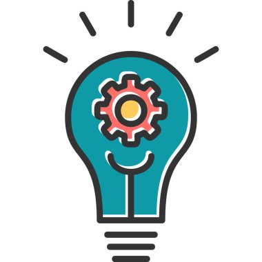 Fikir modern simgesi, vektör illüstrasyonu