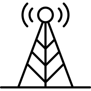 Anten. Web simgesi basit illüstrasyon