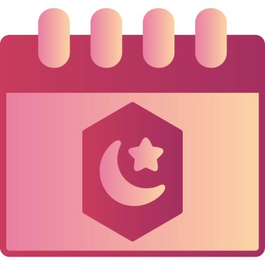 Ramadan Calendar icon, vector illustration simple design