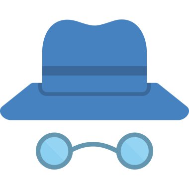 Modern Incognito simgesinin vektör çizimi
