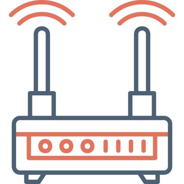 Wifi Router modern vector icon illustration