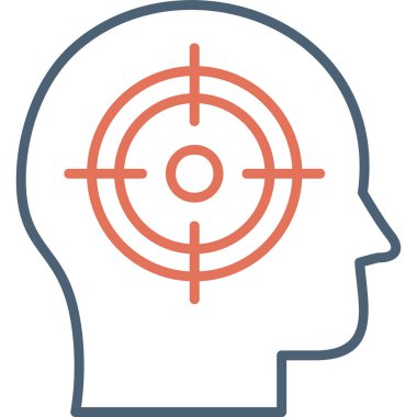 hedef simge vektör illüstrasyonu