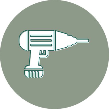 drilling machine, web icon simple illustration