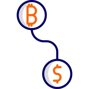bitcoin. Web simgesi basit illüstrasyon
