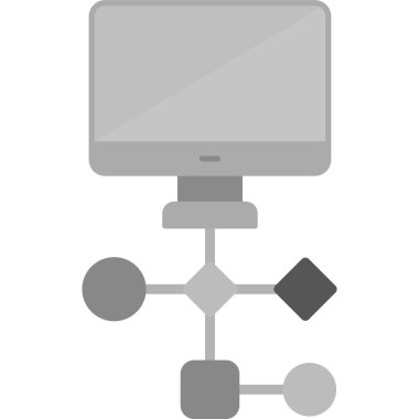 Çalışma akışı modern simgesi, vektör illüstrasyonu 