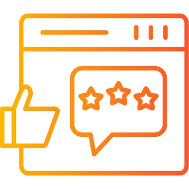 Geri besleme simgesi vektör illüstrasyonu