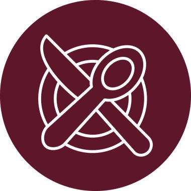 Menünün illüstrasyon vektör simgesi 