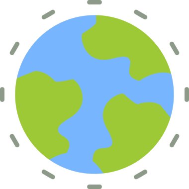 Toprak. Web simgesi basit illüstrasyon