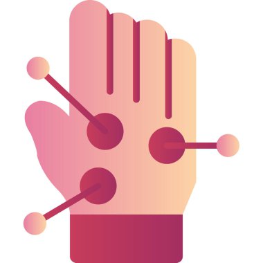 Mikrofon tutan bir el. vektör illüstrasyonu