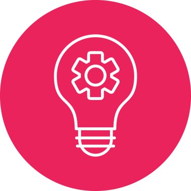 Ampul. Web simgesi basit illüstrasyon