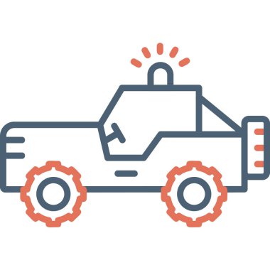 Bir kamyon simgesinin çizimi