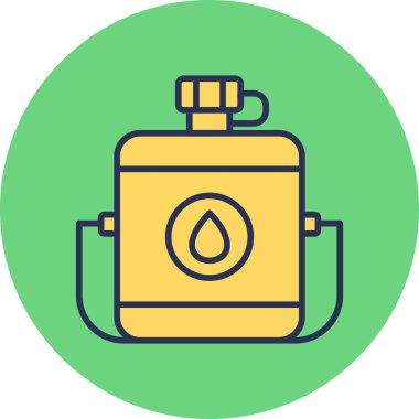 Kantin çöl modern simgesi, vektör illüstrasyonu 