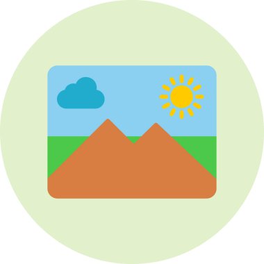 dağ resmi web vektör illüstrasyonu