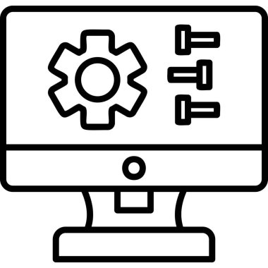 Ayarlama. Web simgesi basit tasarım