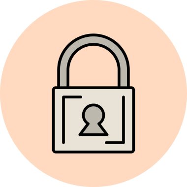 ikon vektör illüstrasyonunu kilitle