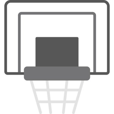 Basketbol potası ikonu, web basit illüstrasyon