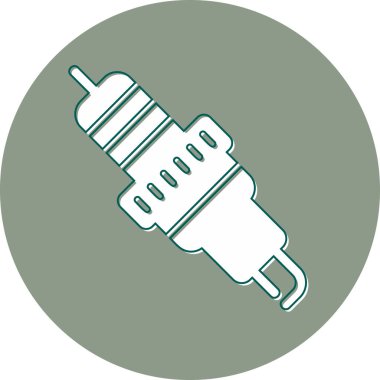 Buji modern simgesi, vektör illüstrasyonu 