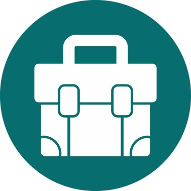 Çanta. Web simgesi vektör illüstrasyonu