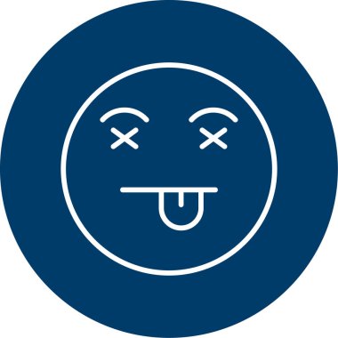 Üzgün bir yüzün vektör çizimi