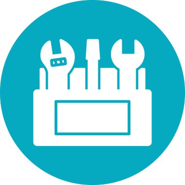 Alet çantası. Web simgesi basit illüstrasyon 