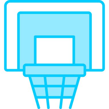 Basketbol potası ikonu, web basit illüstrasyon