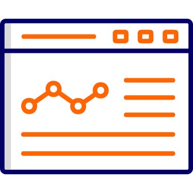 Grafik simgesi vektör illüstrasyonu