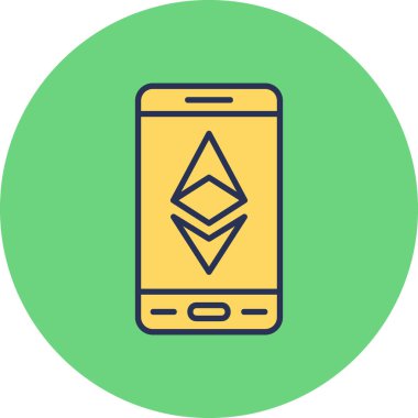 Smartphone Simgesi, vektör illüstrasyonu