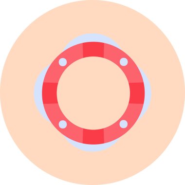 Yaşam koruyucu simgesi, modern tasarım illüstrasyonu