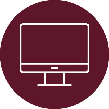 Masaüstü modern simge, vektör illüstrasyonu 