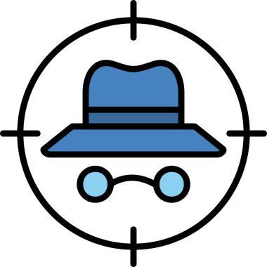 hedef simge vektör illüstrasyonu