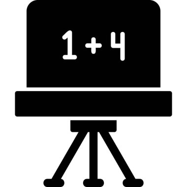 Tebeşir tahtası modern ikon vektör illüstrasyonu