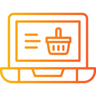 Online Shopping web icon, vector illustration