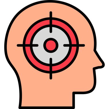 hedef simge vektör illüstrasyonu