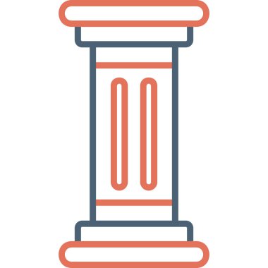 sütun simgesinin vektör çizimi 