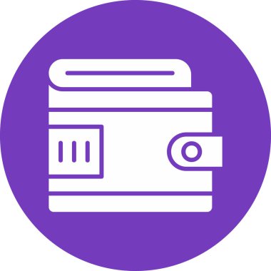 Cüzdan. Web simgesi basit illüstrasyon