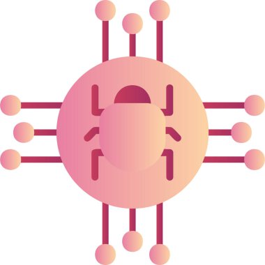 Spyware modern simge vektör çizimi