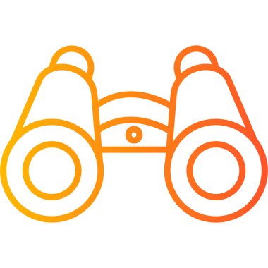 Dürbün ağ simgesi basit bir resimleme 