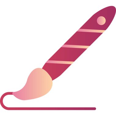 Boya fırçası. Basit resimleme