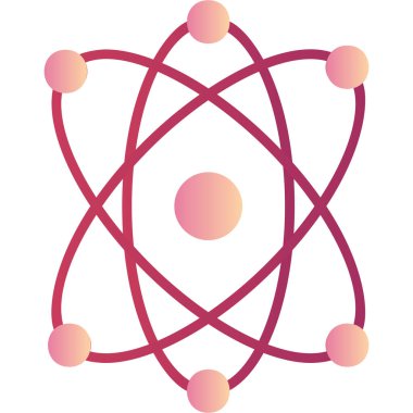 Atom icon modern vector illustration