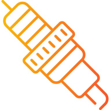 Buji modern simgesi, vektör illüstrasyonu 