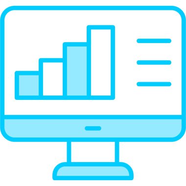 veri analiz grafiği. Basit web illüstrasyonu