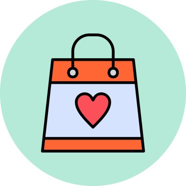 Alışveriş çantası modern simge, vektör illüstrasyonu