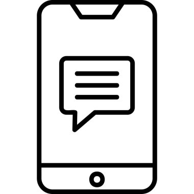 Cep telefonu. Basit resimleme