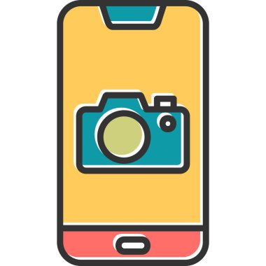 Smartphone Simgesi, vektör illüstrasyonu