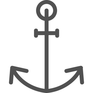 anchor, web icon simple illustration