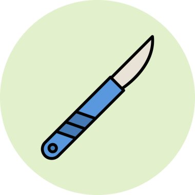 Surgical knife tool icon. vector illustration