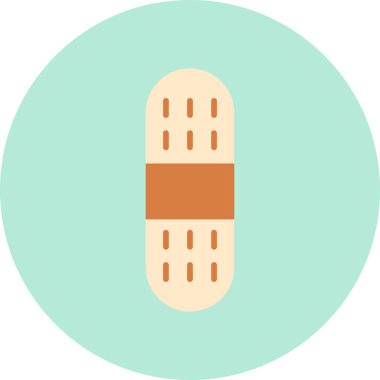 Bandaj. Web simgesi basit illüstrasyon